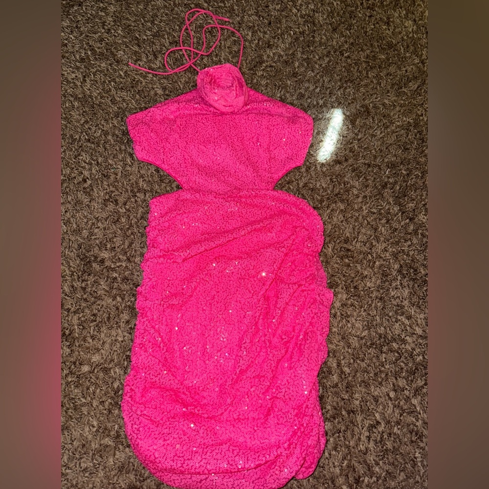 Vibrant Pink Mini Dress